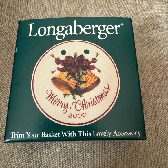 Longaberger - NEVER USED - Basket Tie Accessory - 2000 - VINTAGE Christmas Tie - Picture 1 of 3